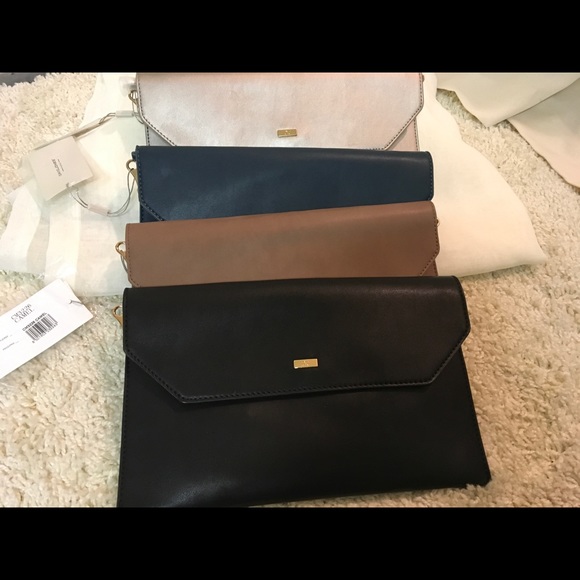 Black leather clutch - Picture 3 of 8